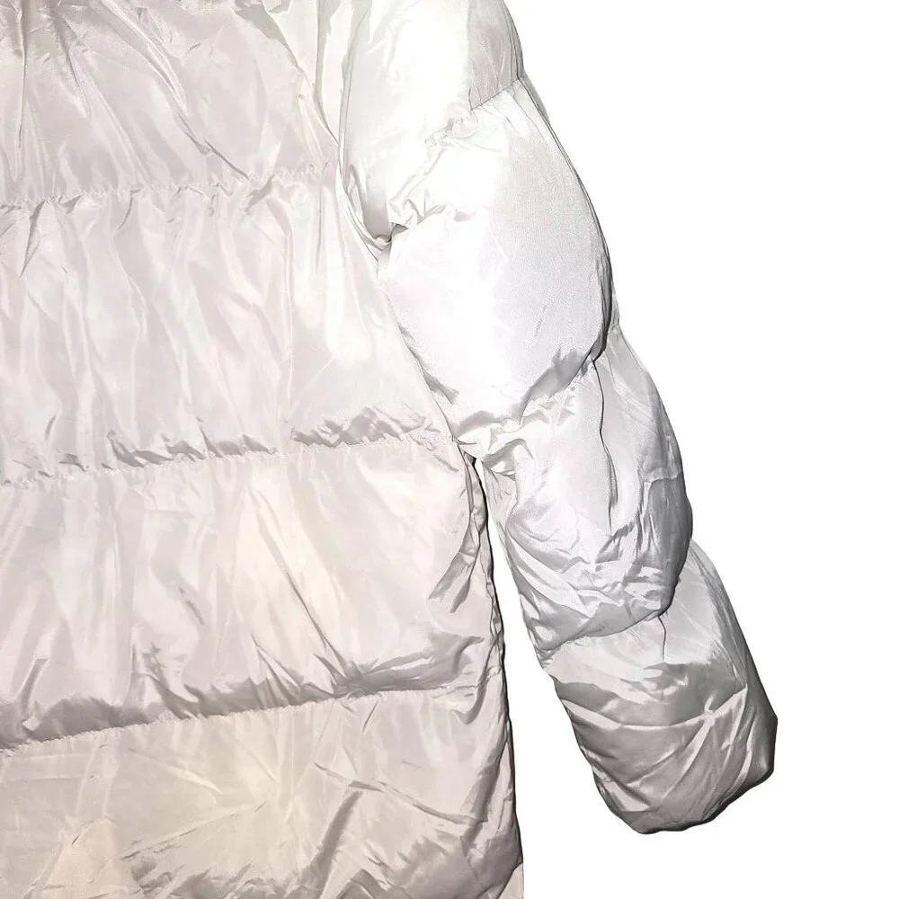 Calia Women's Outerwear Longline Snap Hooded Puffer Jacket, NWOT, Sz XS - Picture 6 of 10